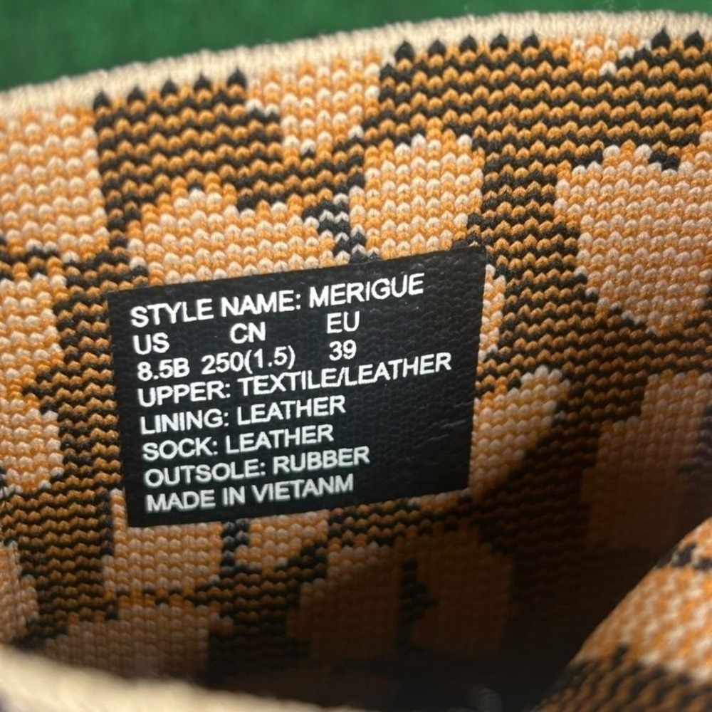 Kate Spade Leopard Print Knit Lace Up Ankle Boots Women 8.5B Leather Rubber Sole - Picture 11 of 11